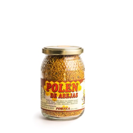 POLEN ENVASADO BOTE DE CRISTAL 250 GR.