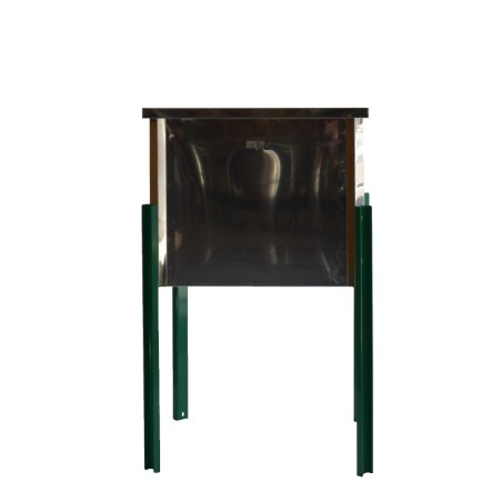 CUBETA INOX. PARA DESOPERCULAR PEQUEÑA CON TAPA (50 CM.)