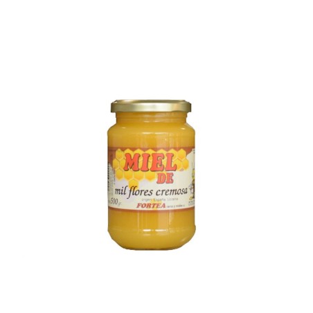 MIEL ENVASADA MIL FLORES CREMOSA BOTE CRISTAL 500G